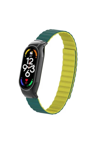 cepmarketin Xiaomi Mi Band 7 Uyumlu KRD-69 Zore Kordon Kahve Açık - 3
