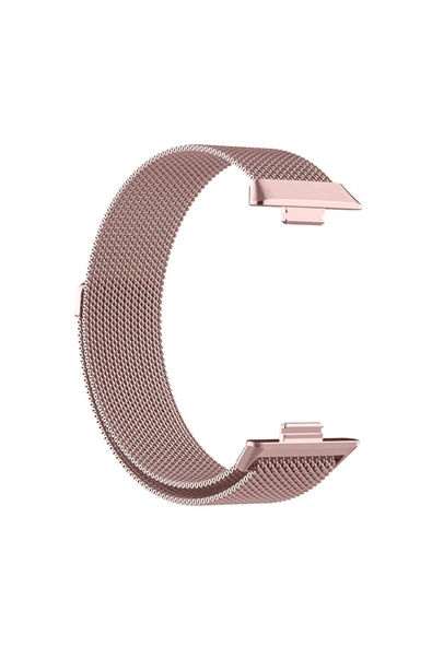 BBS TEKNOLOJİ GRUP Huawei Watch Fit 3 Zore KRD-01 Metal Kordon-Rose Pembe