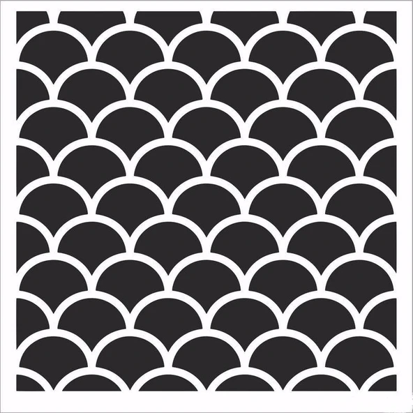 HOME DECOR MİNİ STENCIL HDM-155 25X25
