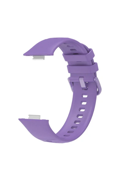Cleo Cases Huawei Watch Fit 3 Band Serisi Klasik Kordon Silikon Strap Kayış-Siyah - 5