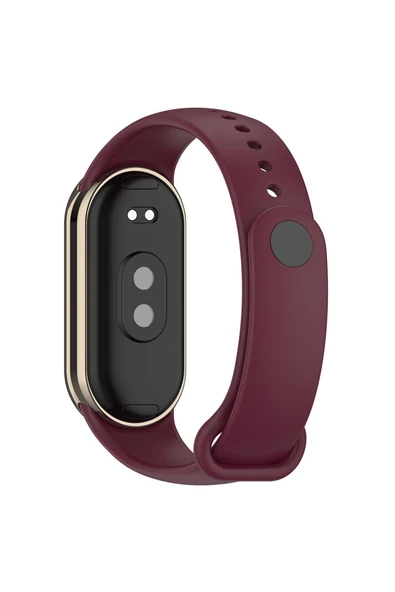 szr store Xiaomi Mi Band 8 Serisi Klasik Kordon Silikon Strap Kayış-Turuncu - 5