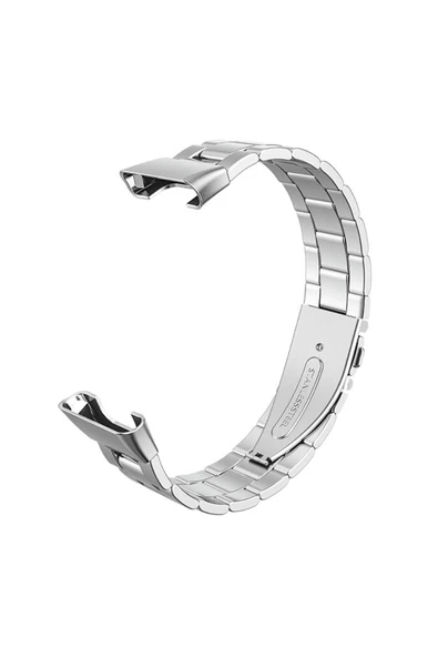 szr store Xiaomi Mi Band 7 Pro KRD-04 Metal Kordon-Gümüş - Resim 5