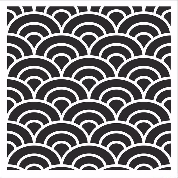 HOME DECOR MİNİ STENCIL HDM-156 25X25