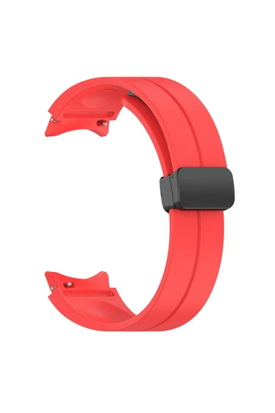 Zeyline Galaxy Watch 5 40mm Uyumlu KRD-84 Uyumlu ZYL Kordon Kırmızı