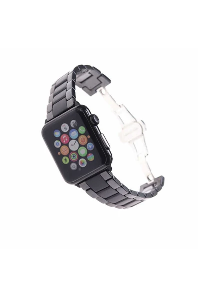 BBS TEKNOLOJİ GRUP Watch 40mm Mat Seramik Metal Zore Kordon Parlak Siyah - Resim 2