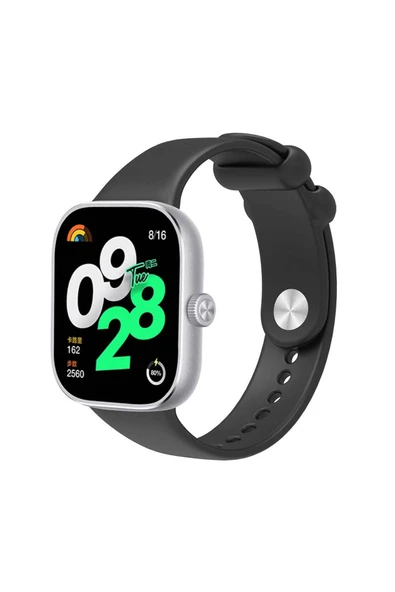 KILIFTECH Xiaomi Redmi Watch 4 CLO KRD-109 Silikon Kordon-Siyah ürün görseli 1