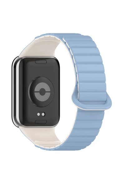 Technorion Xiaomi Redmi Watch 4 Silikon Kordon Zore KRD-105 Strap Kayış-Mavi-Starlight ürün görseli