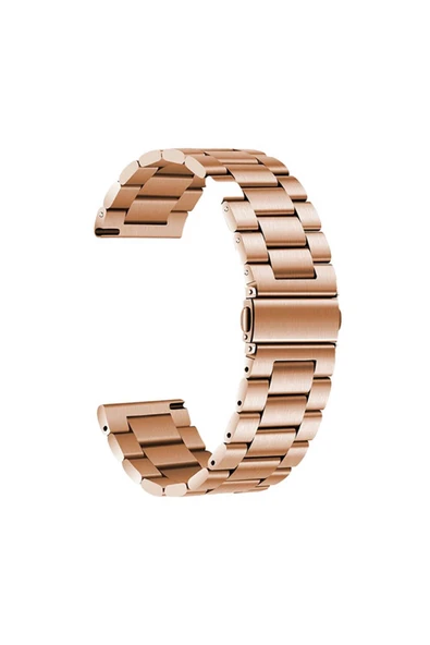 KILIFTECH Xiaomi Amazfit Pace CLO Band-04 22mm Metal Kordon-Rose Gold ürün görseli