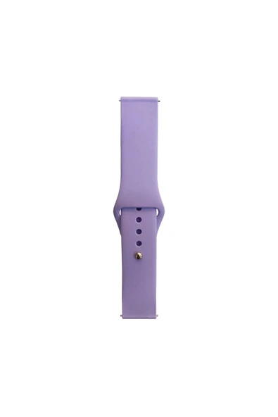 KILIFTECH Xiaomi Amazfit Pace Band Serisi 22mm Klasik Kordon Silikon Strap Kayış-Lila