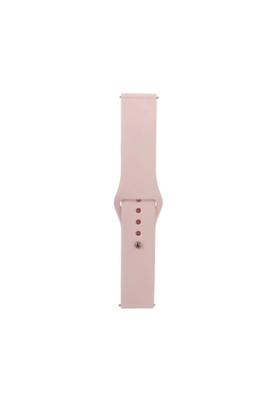 KILIFTECH Xiaomi Amazfit Pace Band Serisi 22mm Klasik Kordon Silikon Strap Kayış-Sand Powder
