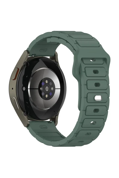 KILIFTECH Huawei Honor Magic 2 46mm Zore KRD-132 22mm Silikon Kordon Strap Kayış - Starlight - 2