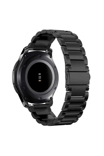 zore Galaxy Watch 46mm (22mm) Uyumlu KRD-04 Metal Zore Kordon-Siyah - 6