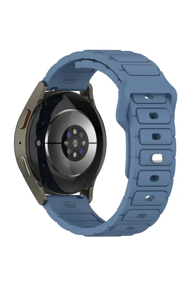 KILIFTECH Huawei GT2 46mm Zore KRD-132 22mm Silikon Kordon Strap Kayış - Mavi