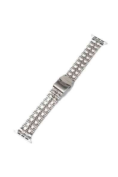 NÜANSTEK Watch Ultra 49mm Kordon Uyumlu KRD-54 Metal Strap Kayış CLO- Lacivert - Resim 2