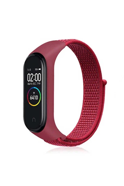NÜANSTEK Xiaomi Mi Band 4 Uyumlu KRD-03 Hasır Zore Kordon-NO1
