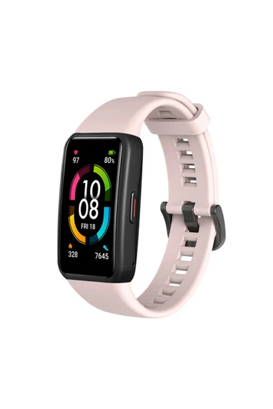 zore Huawei Band 6 Uyumlu KRD-47 Uyumlu TCG Kordon Pembe Açık ürün görseli