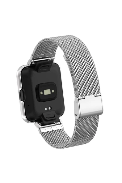 SAFA Xiaomi Redmi 2 Lite Uyumlu KRD-59 Metal Zore Kordon Gümüş - Resim 6