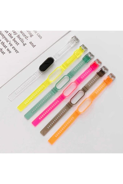 zore Xiaomi Mi Band 6 KRD-27 Uyumlu Zore Kordon-Pembe - 7