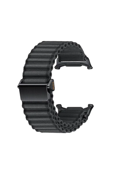 GNG HOME Galaxy Watch Ultra 47mm Zore KRD-120 Naylon Kumaş Hasır Örgülü Kordon-Yeşil - Resim 5