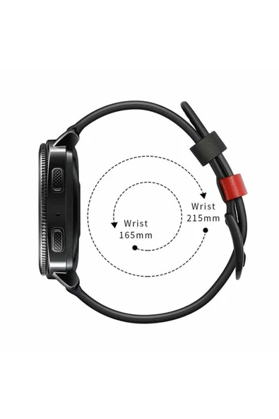 zore Galaxy Watch 42mm (20mm) Uyumlu KRD-19 Deri Zore Kordon-Yeşil - 7