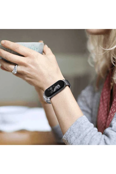zore Xiaomi Mi Band 6 KRD-27 Uyumlu Zore Kordon-Pembe - 3