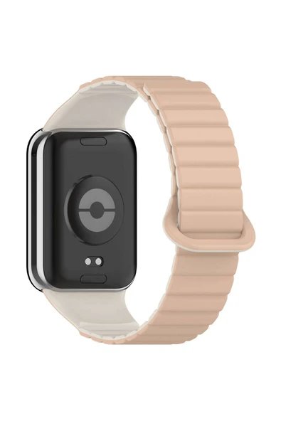 KILIFTECH Xiaomi Mi Band 8 Pro Silikon Kordon Zore KRD-105 Strap Kayış-Pudra