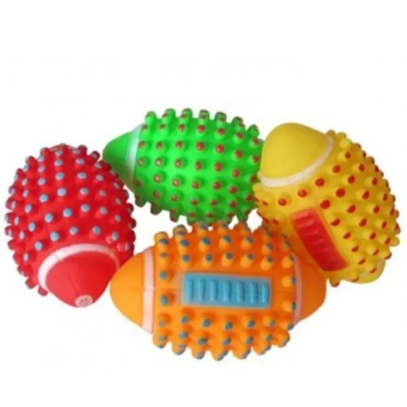 Mucit Home  Sesli Kedi Köpek Isırma Topu Renkli Sesli Diş Kaşıma Pet Oyuncağı - 4