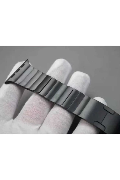 KILIFTECH Watch 7 45mm Uyumlu KRD-35 Metal Kordon-Gri - 4