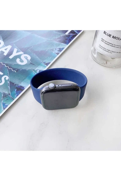 KILIFTECH Watch Ultra 49mm Kordon Uyumlu KRD-31 Solo Loop Medium Strap Kayış CLO- Mavi ürün görseli