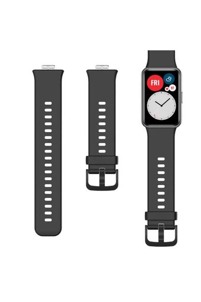 KILIFTECH Huawei Watch Fit KRD-43 Uyumlu Zore Kordon-Pembe Açık - Resim 4