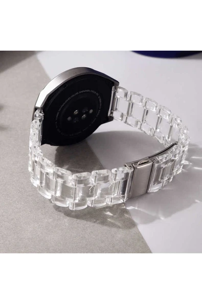 KILIFTECH Galaxy Watch Active 2 44mm Uyumlu KRD-27 20mm Zore Kordon-Turuncu - 6