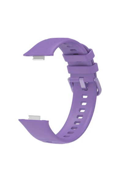KILIFTECH Huawei Watch Fit 3 Band Serisi Klasik Kordon Silikon Strap Kayış-Beyaz - 5