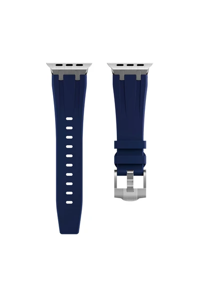 KILIFTECH Watch 42mm Uyumlu KRD-89 Uyumlu Zore Kordon-Lacivert - Resim 7