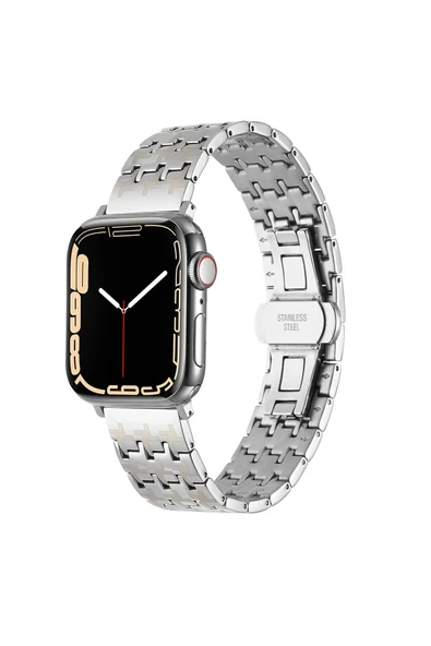 KILIFTECH Watch 40mm Uyumlu KRD-86 Metal Zore Kordon-Gümüş ürün görseli