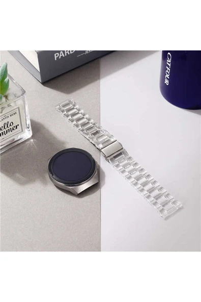 KILIFTECH Galaxy Watch Active 2 44mm Uyumlu KRD-27 20mm Zore Kordon-Turuncu - 3