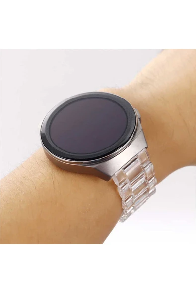 SAFA Huawei GT2 46mm Uyumlu KRD-27 22mm Zore Kordon Renksiz - Resim 8