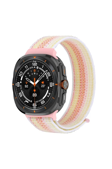 KILIFTECH Galaxy Watch Ultra 47mm Zore KRD-03 Hasır Kordon-Starlight ürün görseli