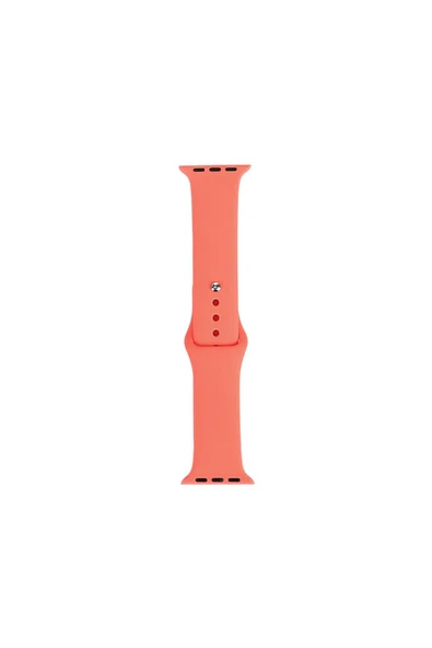KILIFTECH Watch 7 41mm Band Serisi Klasik Kordon Silikon Strap Kayış-Apricot Orange