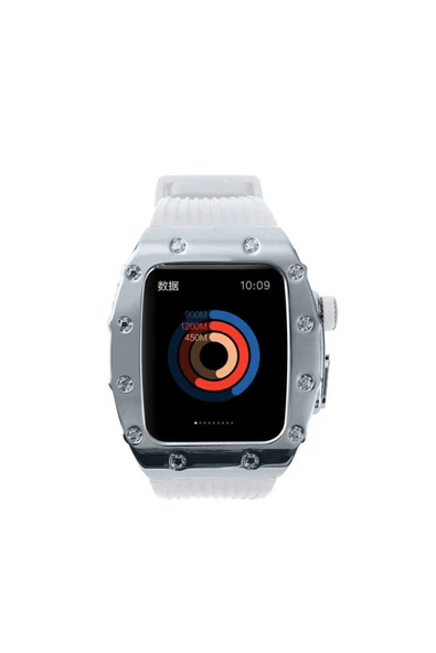 çelikeliletişim Watch 7 45mm Uyumlu KRD-65 Kordon-ckl-Beyaz-Siyah - 4