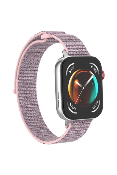 KILIFTECH Huawei Watch Fit 3 Zore KRD-03 Hasır Kordon-İndigo - 3