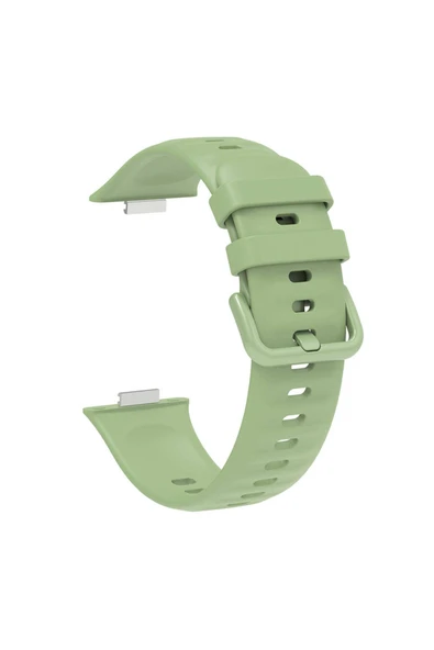 KILIFTECH Huawei Watch Fit 3 Band Serisi Klasik Kordon Silikon Strap Kayış-Gri - 4