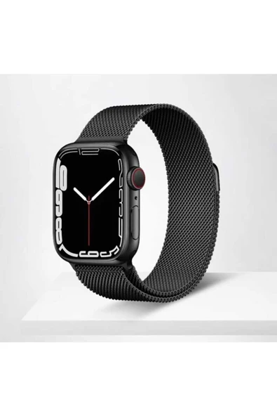 zore Apple Watch 7 45mm Krd-01 Metal Kordon - Starlight - Resim 2