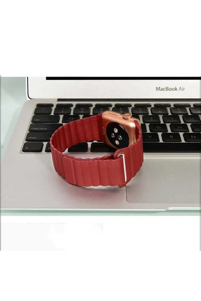 ULUDAĞ CASE Watch 40mm Uyumlu KRD-09 Deri Lop Kordon lumena Lacivert - Resim 5