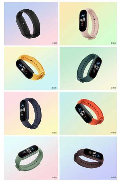 KILIFTECH Xiaomi Mi Band 5 Uyumlu Klasik Zore Kordon-NO7 - 6