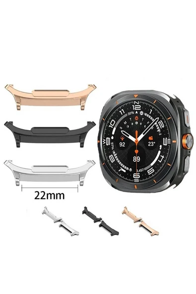 KILIFTECH Galaxy Watch 7 Ultra Metal Kordon Dönüştürücü-Rose Gold - Resim 2