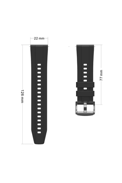 wenixs aksesuar Huawei GT4 22mm Uyumlu WNX- KRD-95 Silikon Kordon-Yeşil - Resim 4