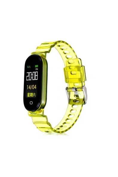 YuccaTech Xiaomi Mi Band 6 KRD-27 Uyumlu Zore Kordon-Sarı