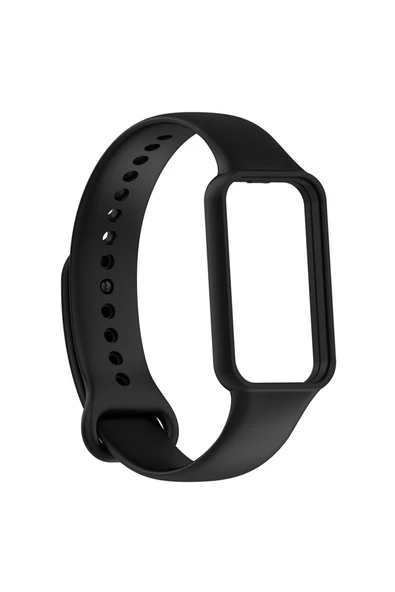 wenixs aksesuar Xiaomi Amazfit Band 7 Uyumlu KRD-87 Uyumlu Zore Kordon-Siyah ürün görseli