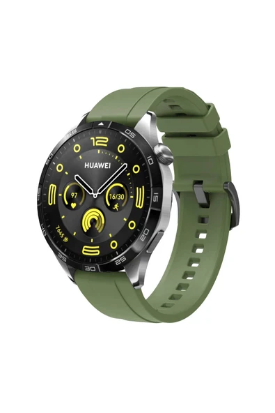 wenixs aksesuar Huawei GT4 22mm Uyumlu WNX- KRD-95 Silikon Kordon-Yeşil ürün görseli