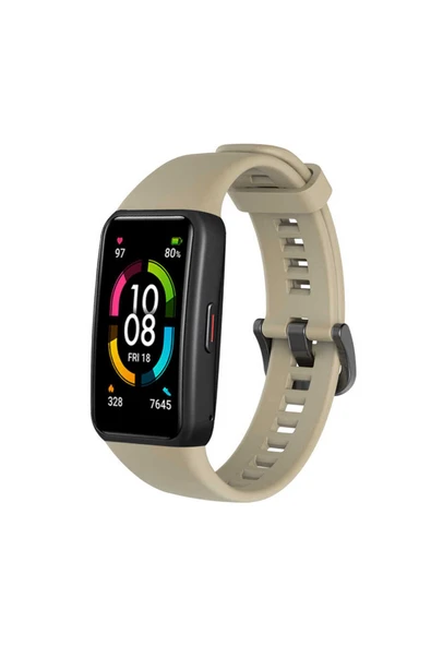 10LİNE AKSESUAR Huawei Band 6 Uyumlu KRD-47 Uyumlu Zore Kordon-Gold ürün görseli
